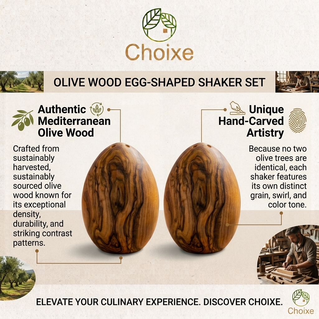 Olive Wood Salt and Pepper Shakers (view 6)