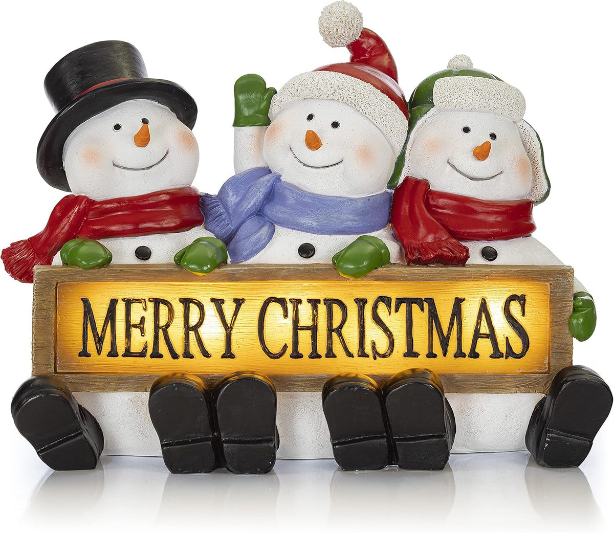 Merry Christmas Glowing Sign Trio (view 2)