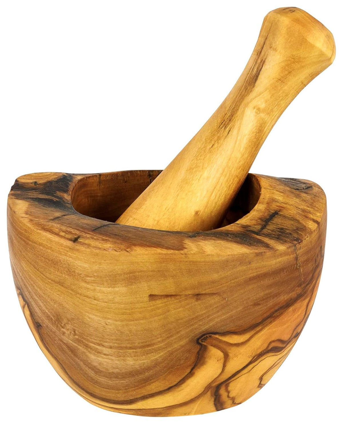 Olive Wood Mortar and Pestle (view 4)