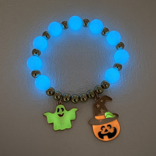 Glow Bead Halloween Bracelet (view 2)