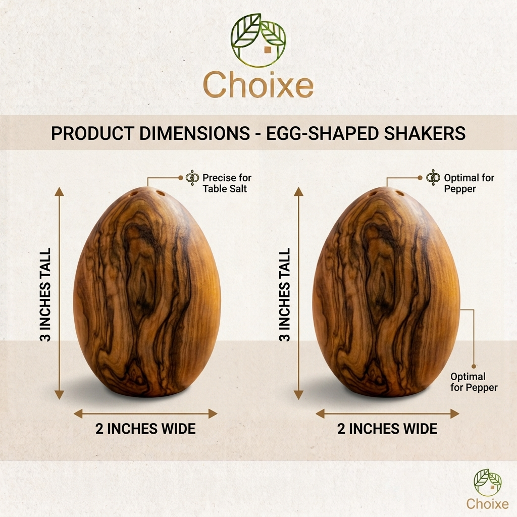 Olive Wood Salt and Pepper Shakers (view 3)