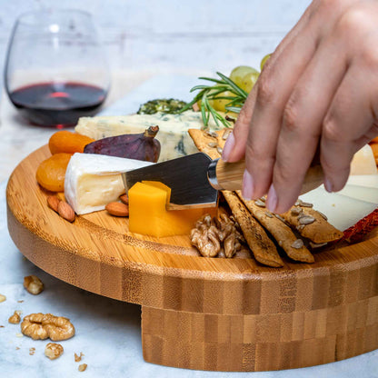 Swivel Cheese Board with Knife Drawer (view 6)