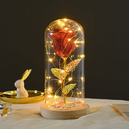 Eternal Rose in Glass with LED (view 4)