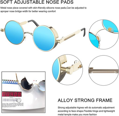 Round Retro Sunglasses (view 3)