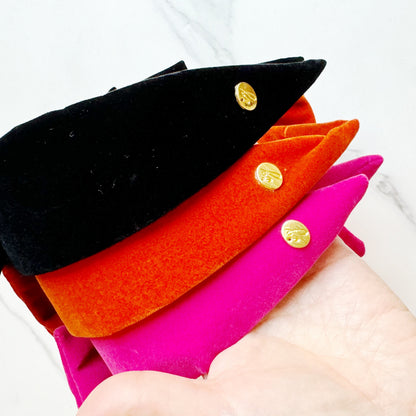 Velvet Bow Headband