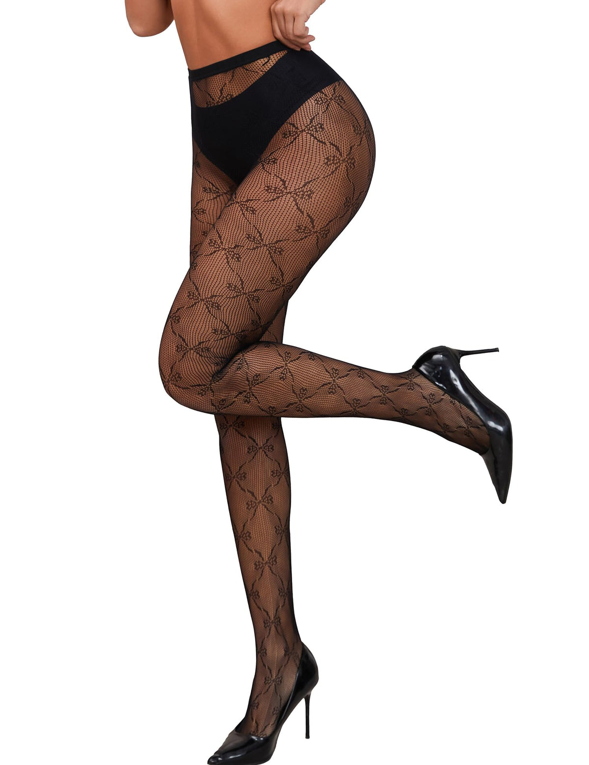 Lace Fishnet Tights (view 2)