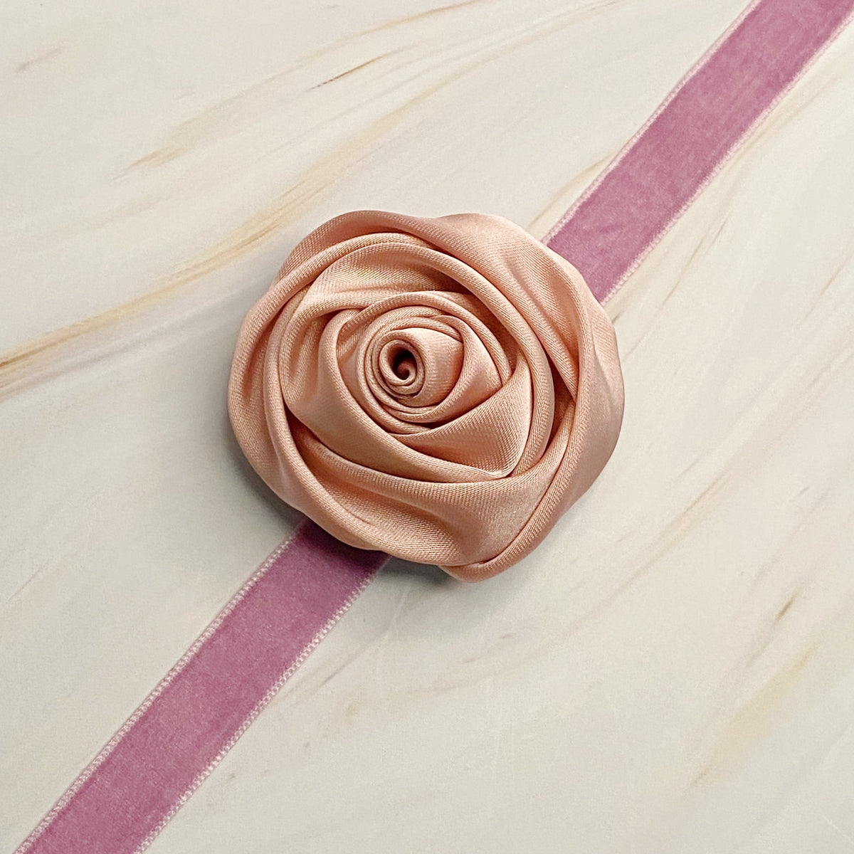 Velvet Rose Sash Necklace (view 2)
