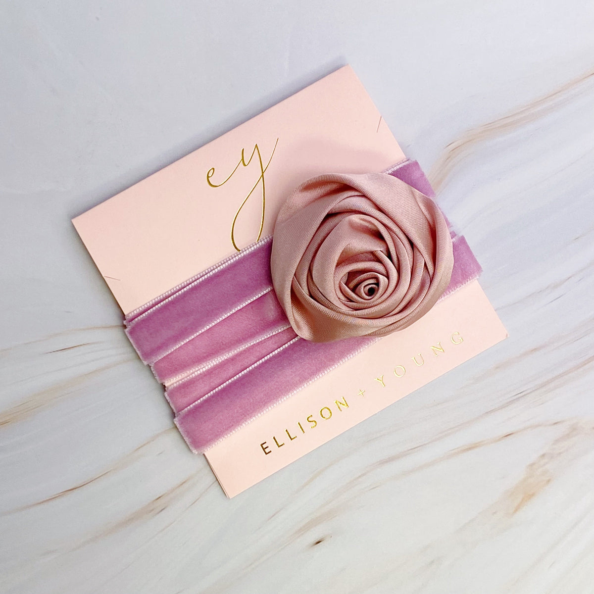 Velvet Rose Sash Necklace