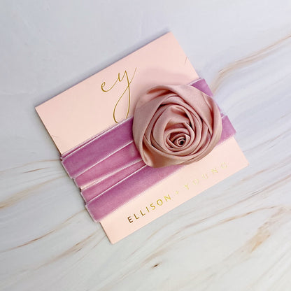 Velvet Rose Sash Necklace