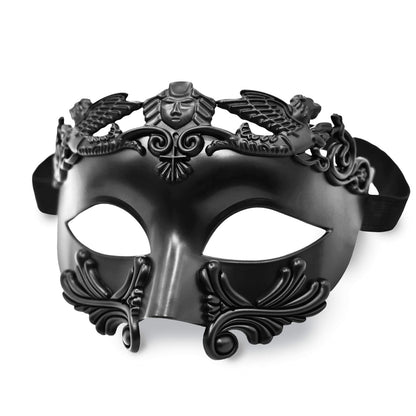 Black Roman Masquerade Mask