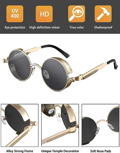 Round Retro Sunglasses (view 4)