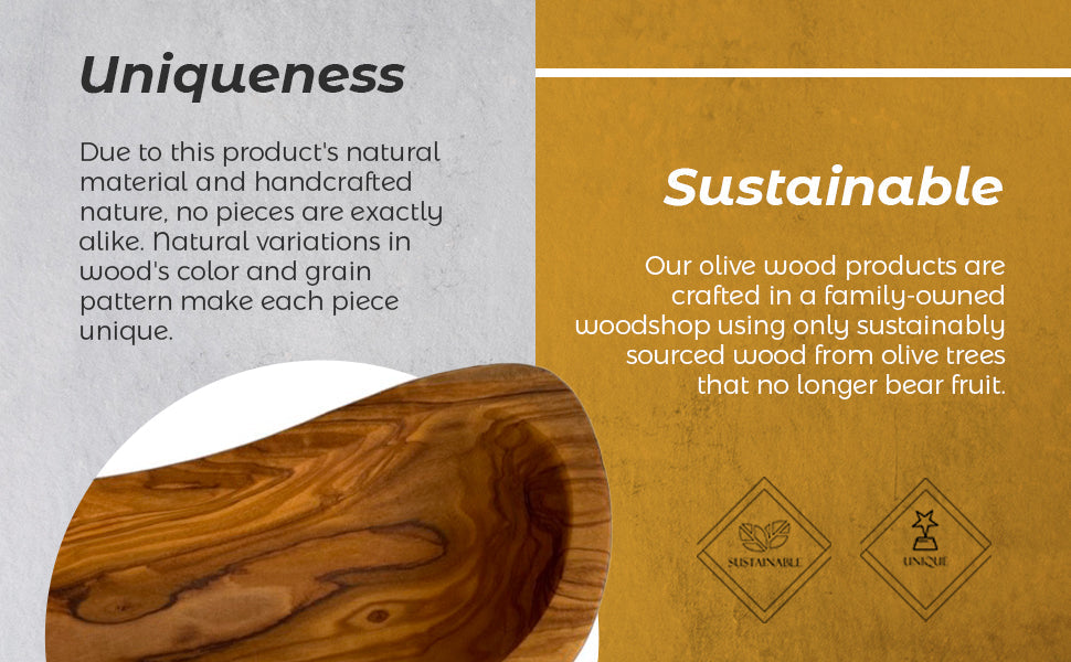 Olive Wood Serving Bowl (view 5)
