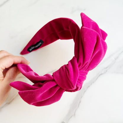 Velvet Bow Headband (view 9)