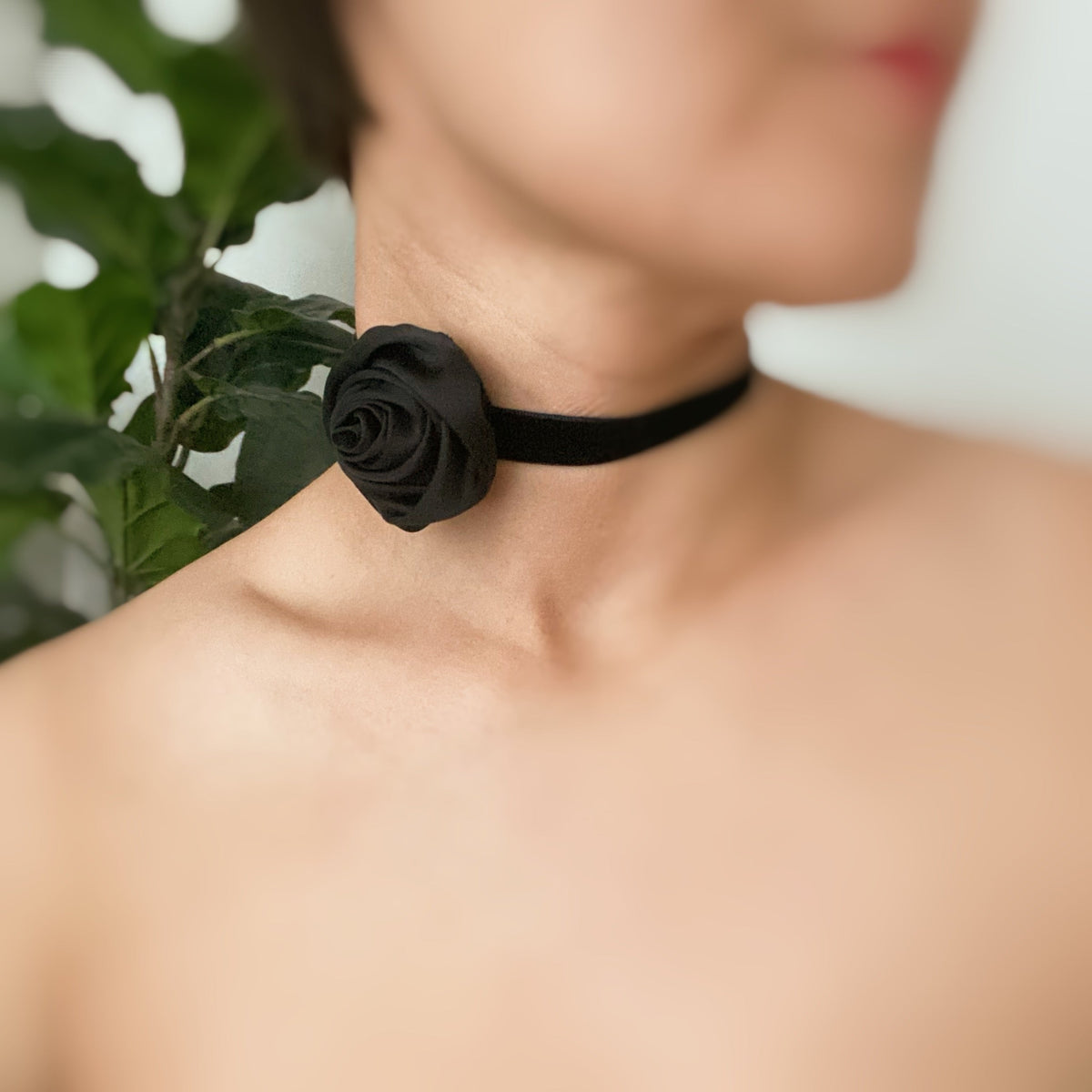 Velvet Rose Sash Necklace (view 10)