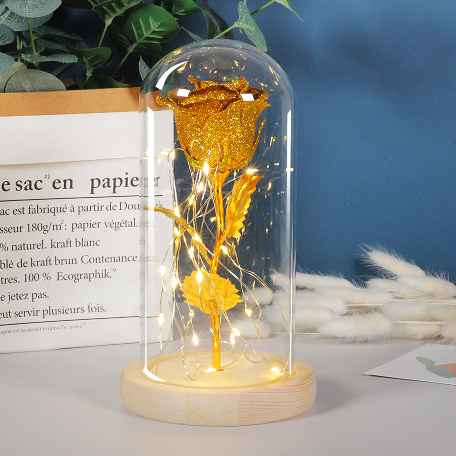 Eternal Rose in Glass with LED (view 9)
