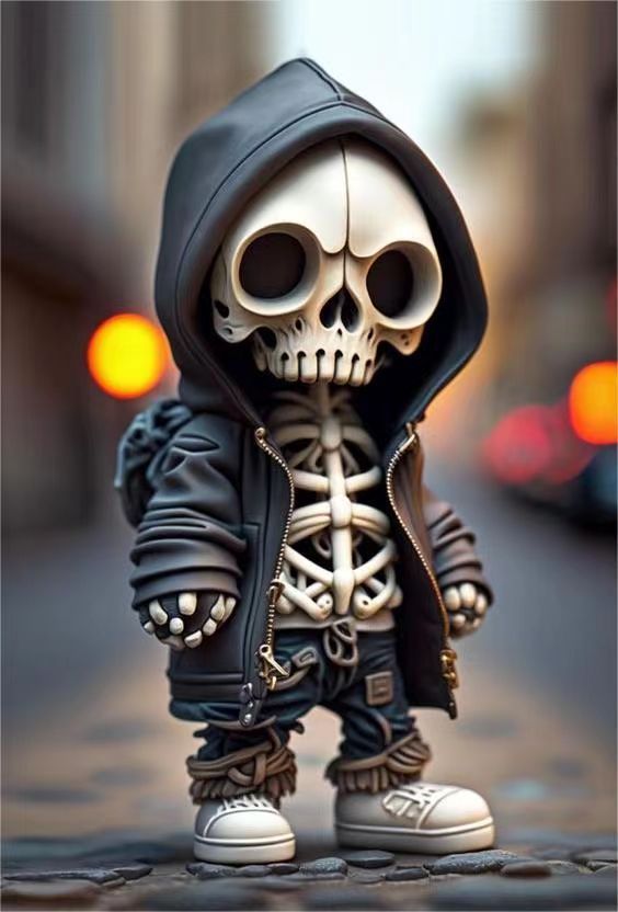Resin Skeleton Figurine (view 5)