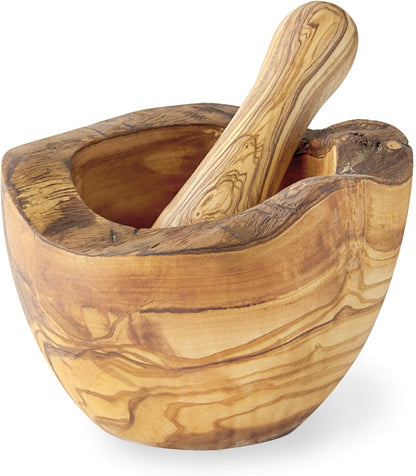 Olive Wood Mortar and Pestle (view 7)
