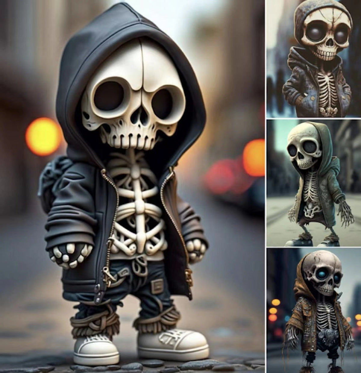 Resin Skeleton Figurine (view 2)