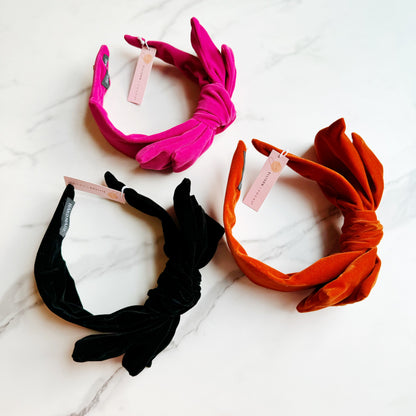 Velvet Bow Headband (view 12)
