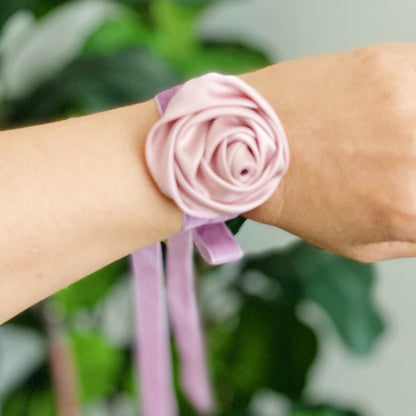 Velvet Rose Sash Necklace