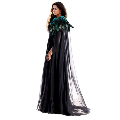 Feather Collar Cape (view 2)