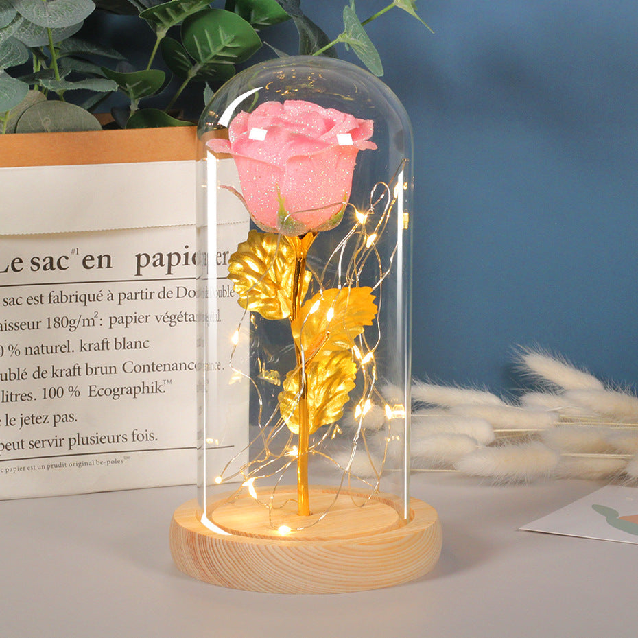 Eternal Rose in Glass with LED