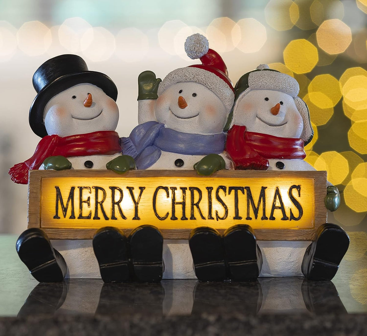 Merry Christmas Glowing Sign Trio (view 5)