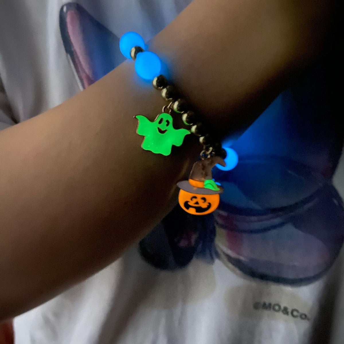 Glow Bead Halloween Bracelet