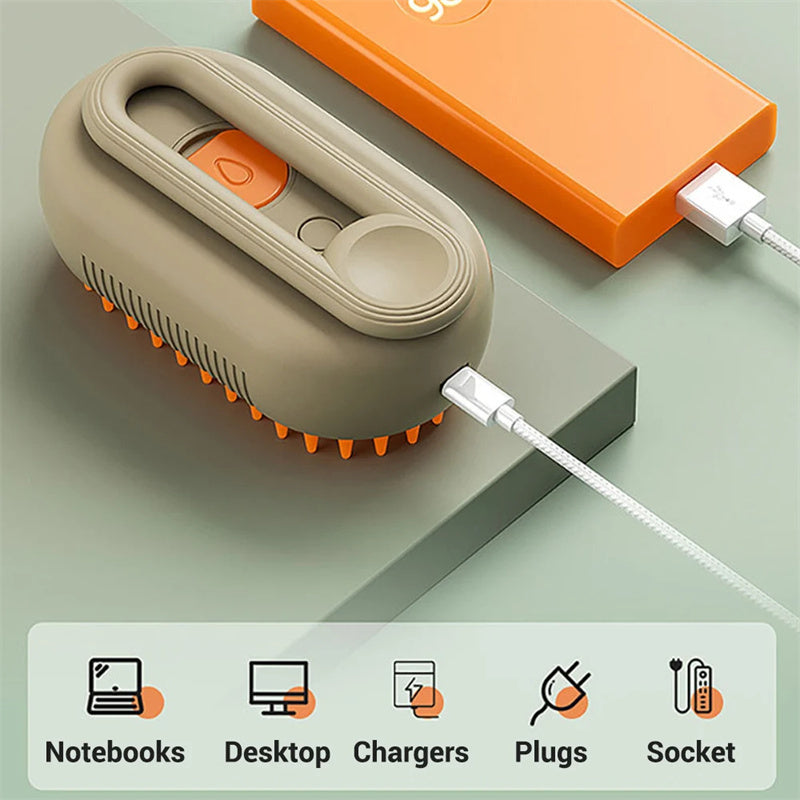 Steam Groom 3-in-1 Pet Brush (view 2)