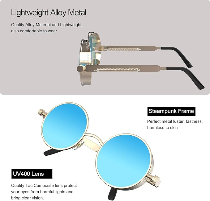 Round Retro Sunglasses (view 2)