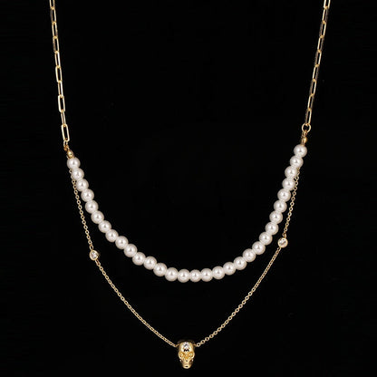 Skull Charm Necklace (view 3)