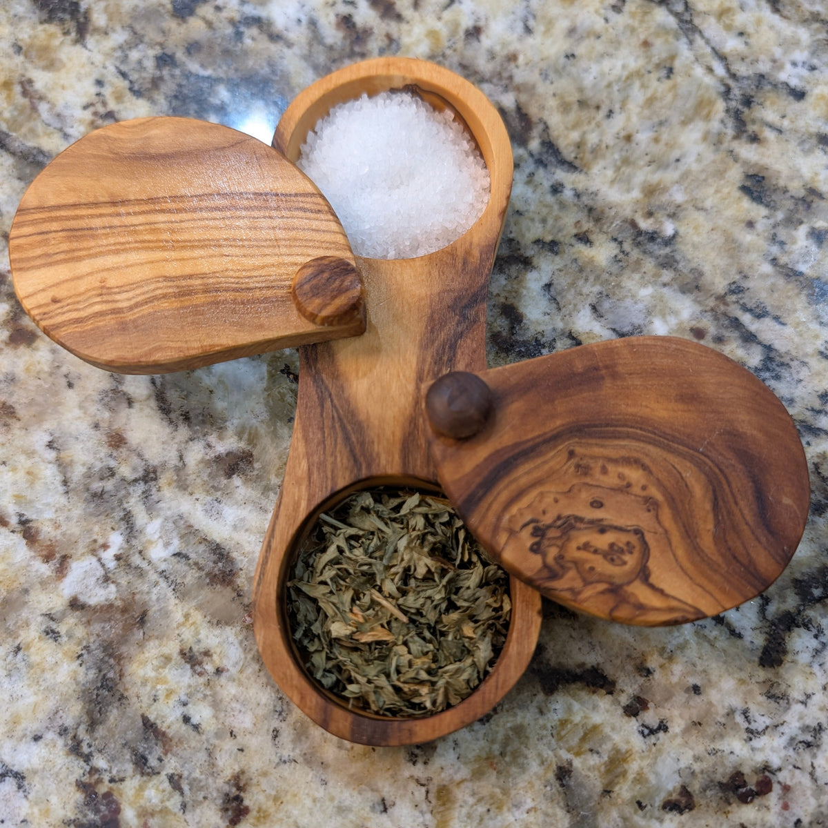 Olive Wood Spice Box (view 3)