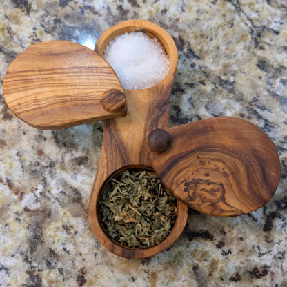 Olive Wood Spice Box (view 3)