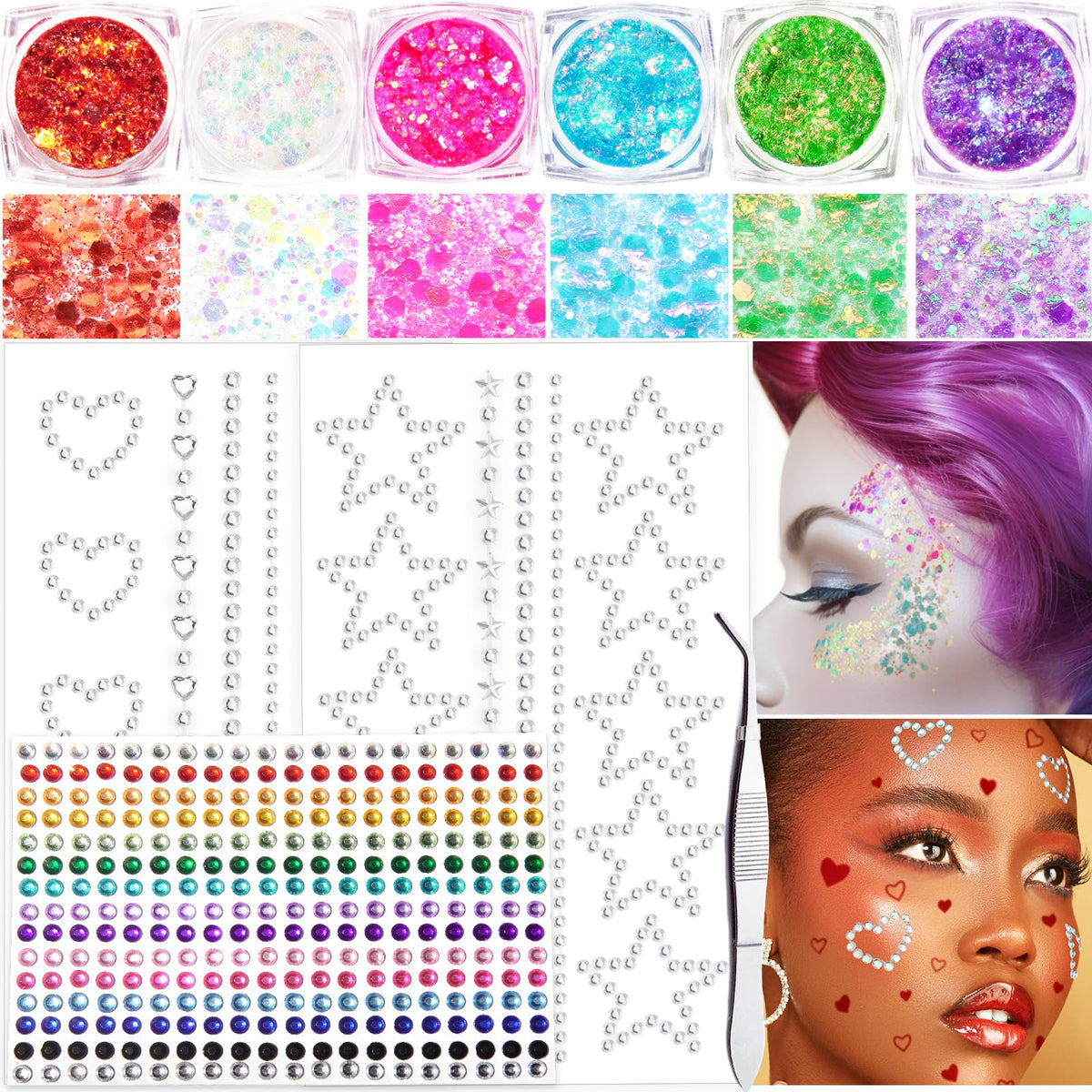 Body Glitter and Face Gems Kit (view 2)