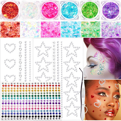 Body Glitter and Face Gems Kit (view 2)