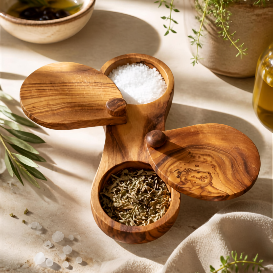 Olive Wood Spice Box (view 5)