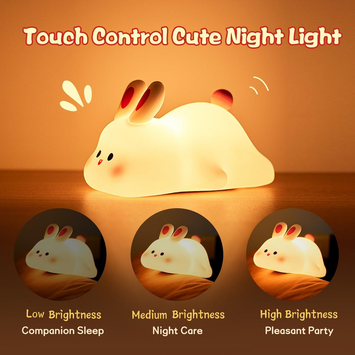 Bunny Touch Night Light (view 2)