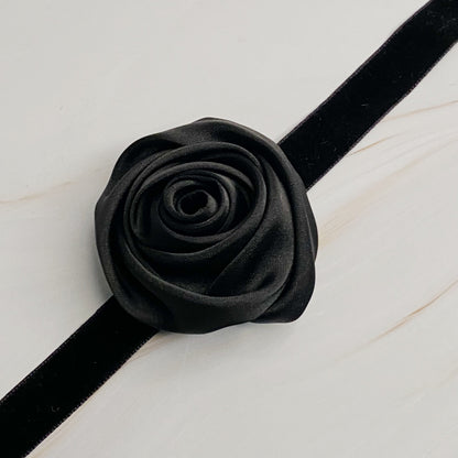 Velvet Rose Sash Necklace (view 3)