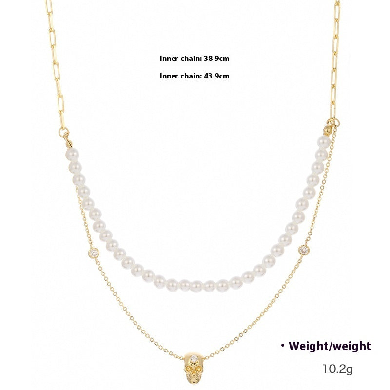 Skull Charm Necklace (view 5)
