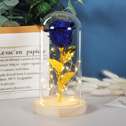 Eternal Rose in Glass with LED (view 3)