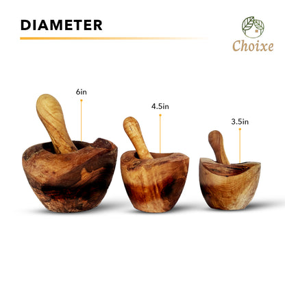 Olive Wood Mortar and Pestle (view 10)