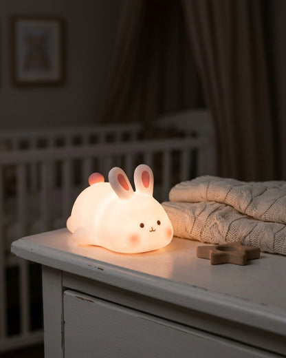 Bunny Touch Night Light in use
