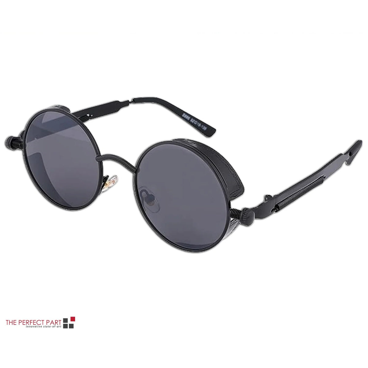 Round retro polarized sunglasses